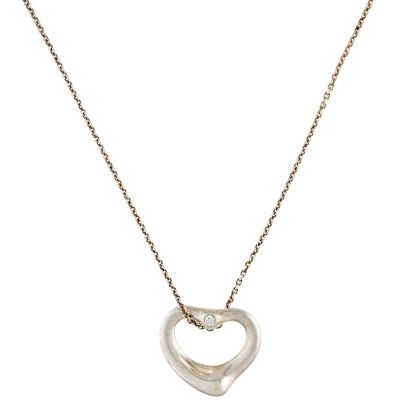 TIFFANY & CO.
Diamond Open Heart Pendant only - Picture 1 of 4